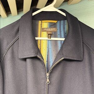 Tommy Bahama Island Soft Navy Zip-Up Jacket XXL